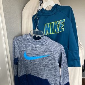 2 Nike Dri-fit hoodies. Excellent used condition. Boys Large